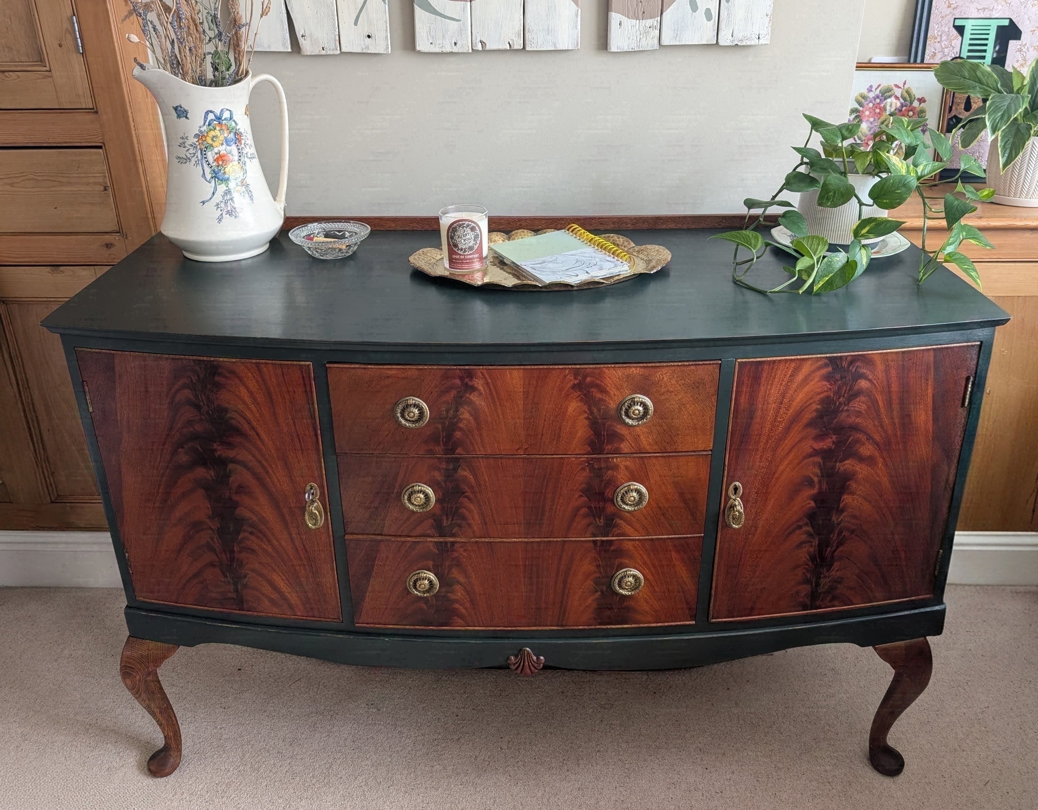 Vintage furniture after restoration